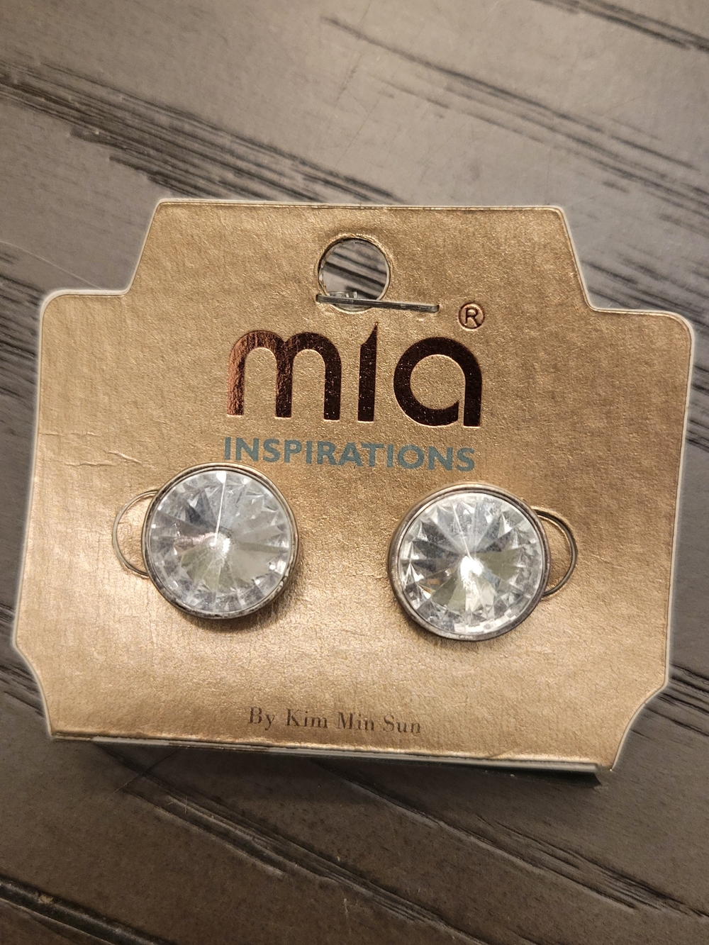 MIA Clear Crystal Stud Earrings